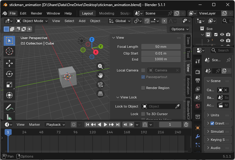 Blender 5.0 完整界面全图