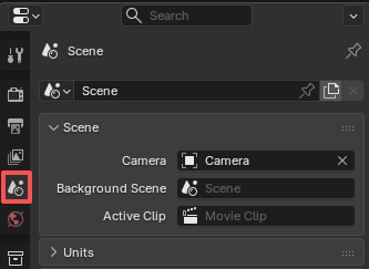 Blender Scene Properties 面板 Units 区块位置
